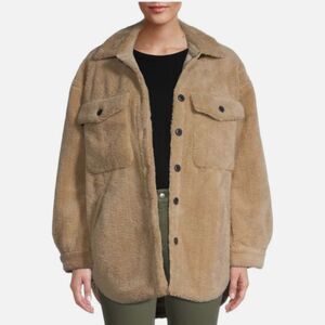 NWT Rebecca Minkoff Raegan Faux Fur Teddy Oversized Jacket M
